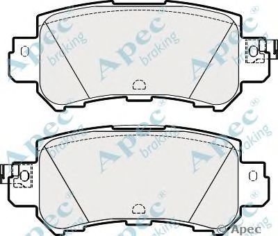 APEC BRAKING pad1916 -  Комплект тормозных колодок, дисковый тормоз